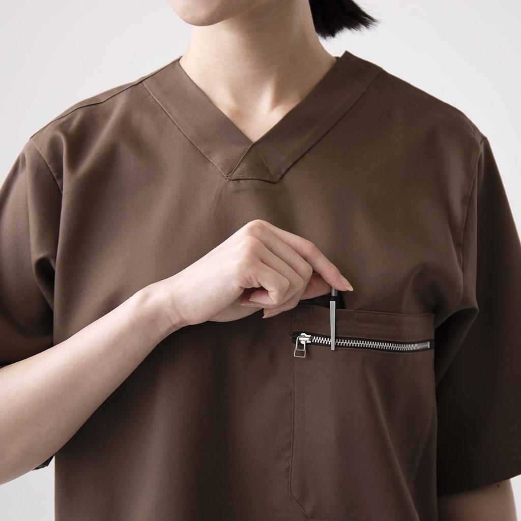 Seven Uniform QA7368-6 Coat (Half-Weight), Brown, Medium