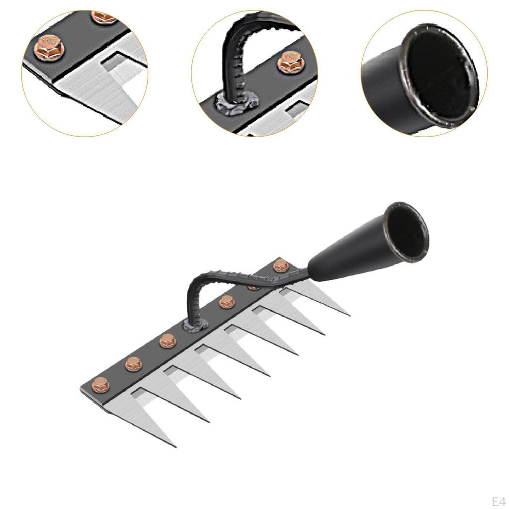 Садовый ручной инструмент для садоводства, грабли для почвы, подготовка овощей