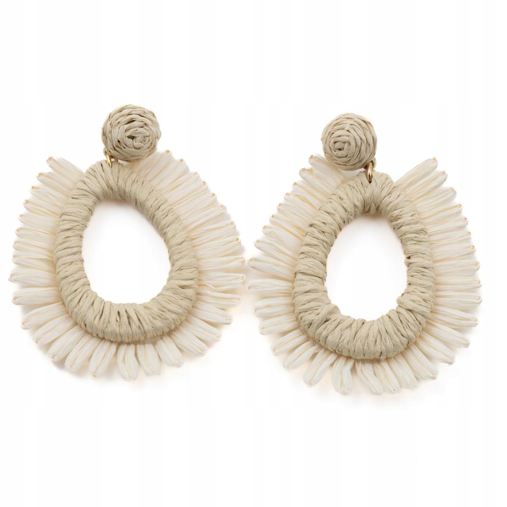 Lightweight Straw Earrings For Summer