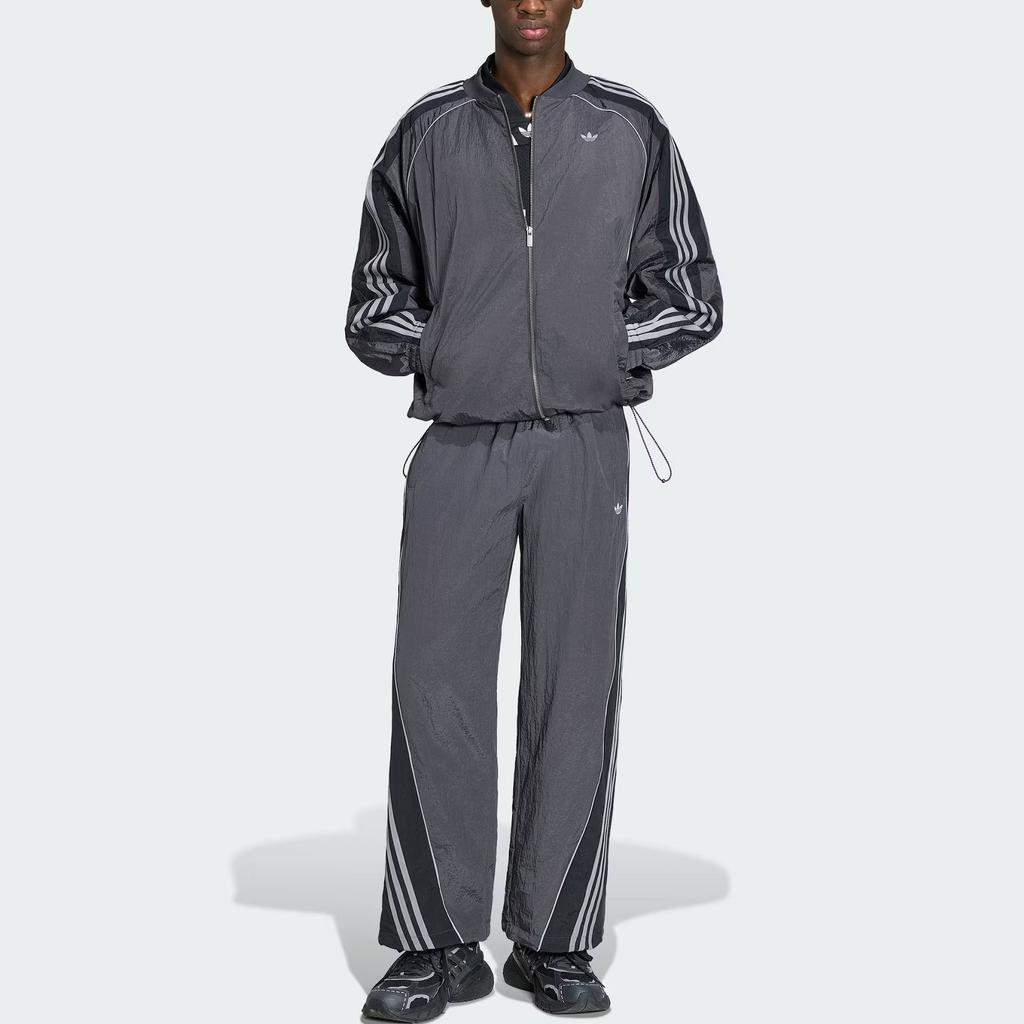 adidas Оригинальные Adilenium Свободные Полосатые Эластичная Талия Домашние Повседневные Тканые Спортивные Штаны Мужские брюки KX4833