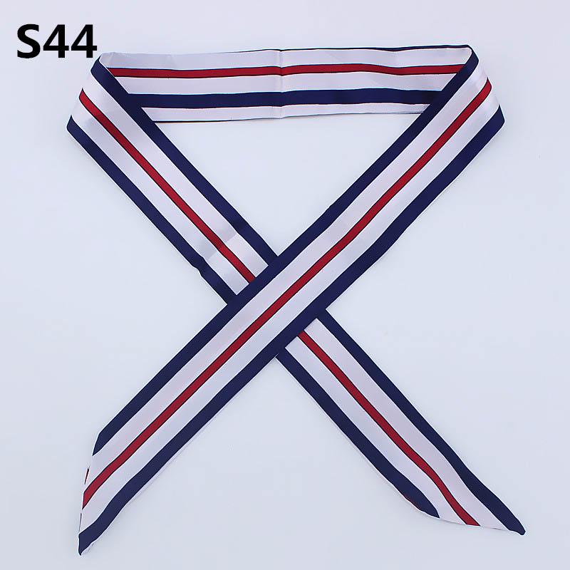 Fashion Silk Scarf Women Ribbon Tied Twilly Decoration Scarf Bag Handle Long Soft Scarf Scarves Unique