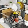 Telescopic Kitchen Storage & Drain Rack with Dish Drainer