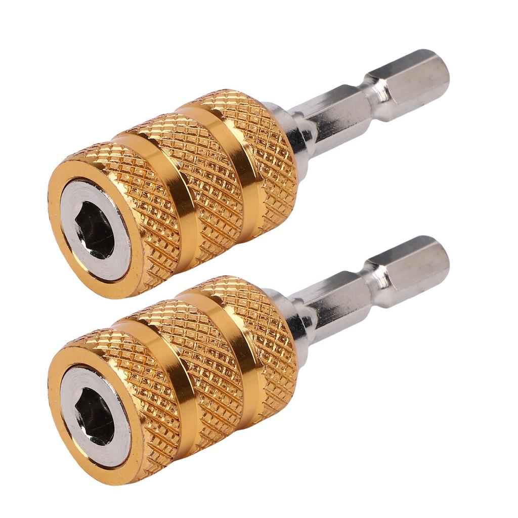 2PCS Electric Drill Bit Adapter Multifunctional User Friendly Hex Shank Self Locking Drill Bit Adapter Converter