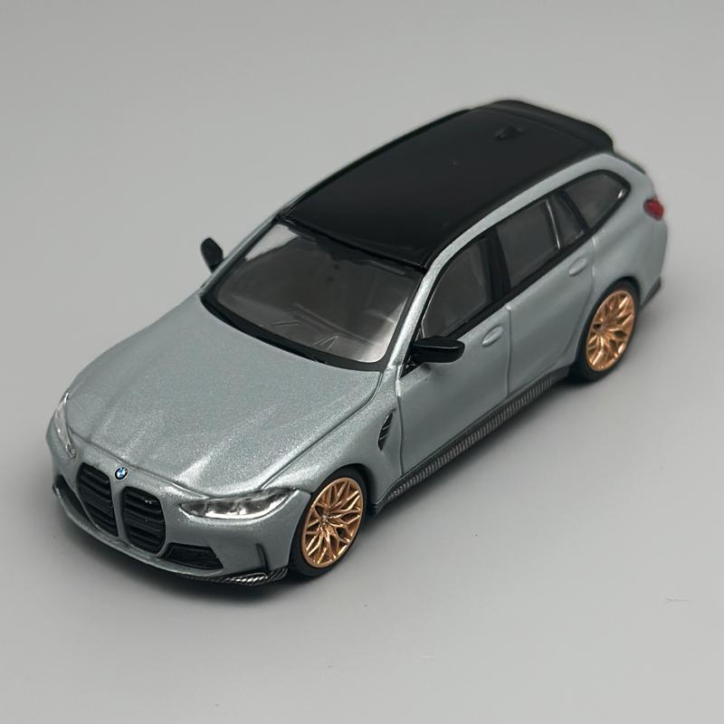 MINIGT 864 Металлический серый BMW M3 Competition Touring Бруклин 1:Модель автомобиля из 64 сплавов