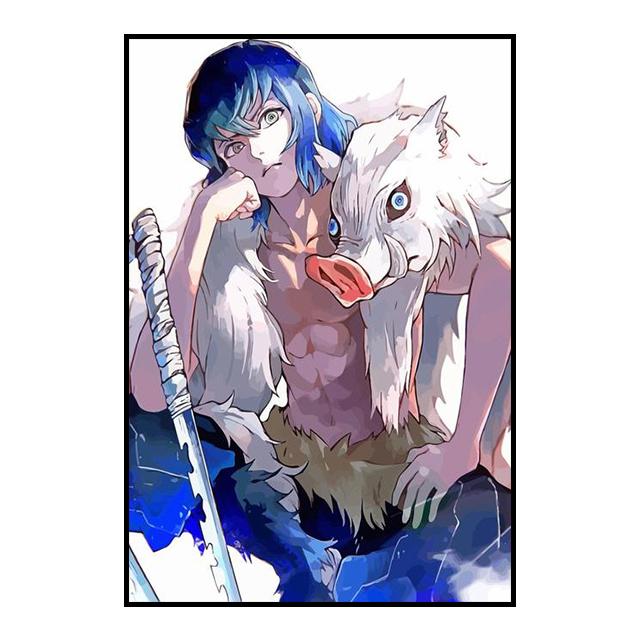 Убийца Демонов, украшение, картина, фреска, постер с персонажами аниме, холст, живопись и настенные художественные принты для детской комнаты, современный домашний декор