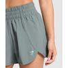 Gymshark Retro Waistband Shorts Cargo Teal B8a6n Tbng