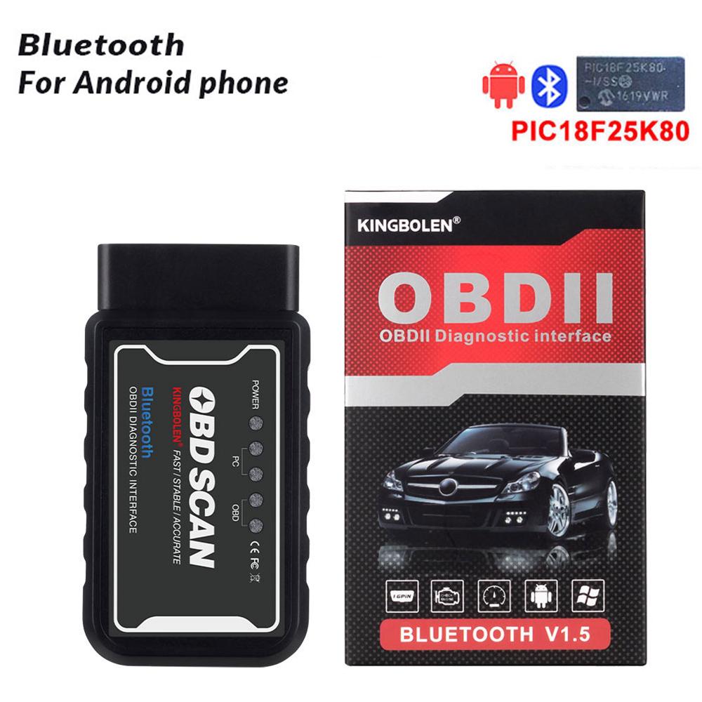ELM327 V1.5 OBD2 Scanner PIC18F25K80 BT/Wifi ELM 327 OBD Car Diagnostic Tool For Android /IOS PK Vgate Icar2 Code Reader