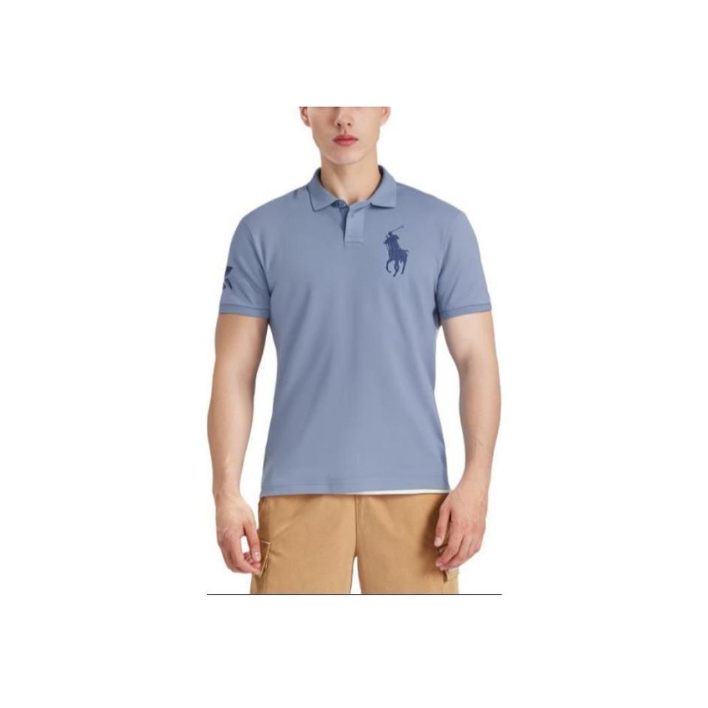 Polo Ralph Lauren SS23 вышитый логотип с коротким рукавом рубашка поло мужские топы светло-голубой 710697457-058