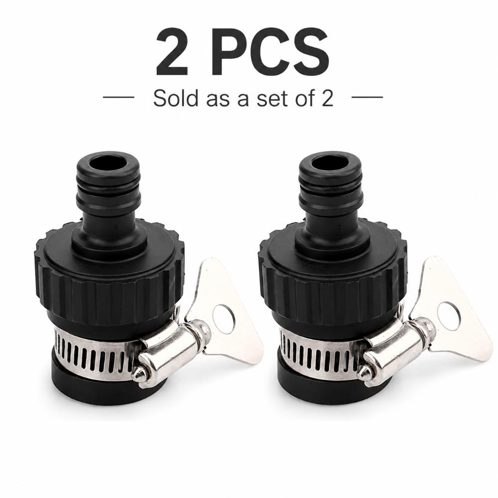 2pcs Multi-functional Hose Fitting Adapter Leak-Proof Tap Connector Garden Hose Adapter Car Washing