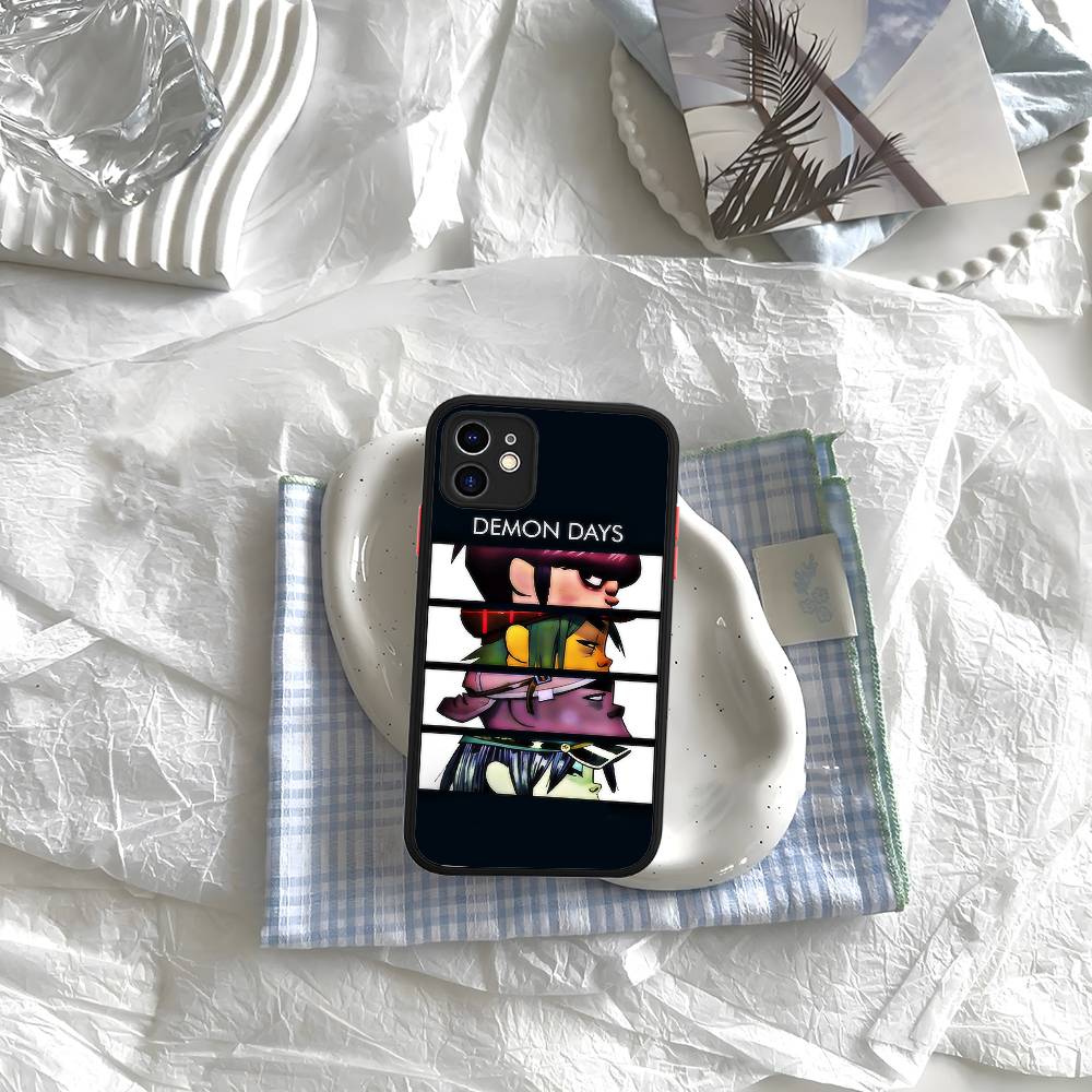 G-Gorillaz Cartoon Matte Protective Case For IPhone 16 15 14 13 12 11 Pro Max X XS MAX Protection Case