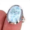 Кольцо из стерлингового серебра 925 пробы с драгоценным камнем Natural Republic Larimar S.7 C9i29