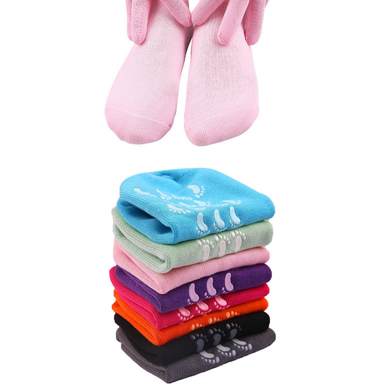 Многоразовые хлопковые марлевые гелевые носки для ухода за ногами для глубокого увлажнения трещин на пятках, для ночного или дневного использования