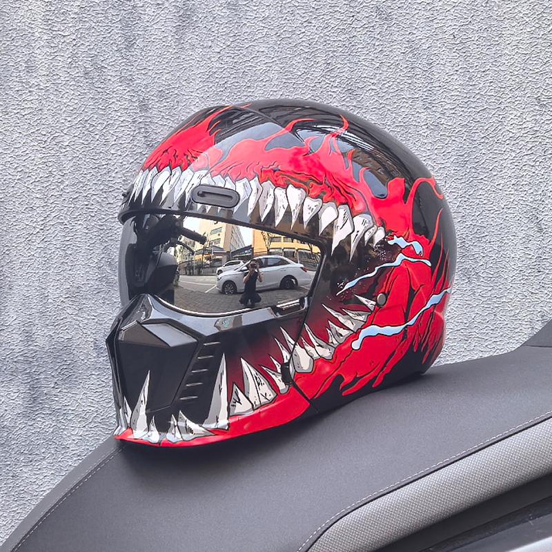 ORZ Новый Ретро Мотоциклетный Шлем Scorpion Cascos Moto Локомотив Личность Многоцелевой Комбинированный Шлем Половина M L XL XXL XXXL