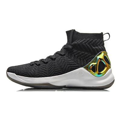 Li Ning Cf Counterflow Xuanyuan Высокие Ретро Баскетбольные Кроссовки Мужские кроссовки Черно-белые ABAN035-5