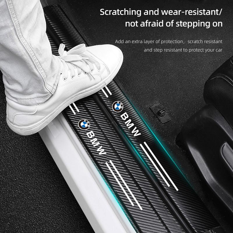 Наклейки для защиты порогов автомобиля, устойчивые к царапинам аксессуары для BMW E46 E90 E60 F30 F10 E39 i3 i4 X1 X2 X3 X5 X4 X6 X7 M3 M4