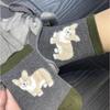 1/5 пар Женские Плюшевые Собачки Теплые Хлопковые Носки Кавайные Милые Плюшевые Утолщенные Термо-Теплые Средней Длины Носки Носки Для Дома и Сна