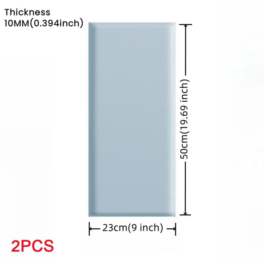 2 шт. Самоклеящиеся 3D Настенные Наклейки Мягкие Панели для Стен Дизайн Мягкой Сумки Противоударные Толщиной 10 мм Защита изголовья кровати из кожи