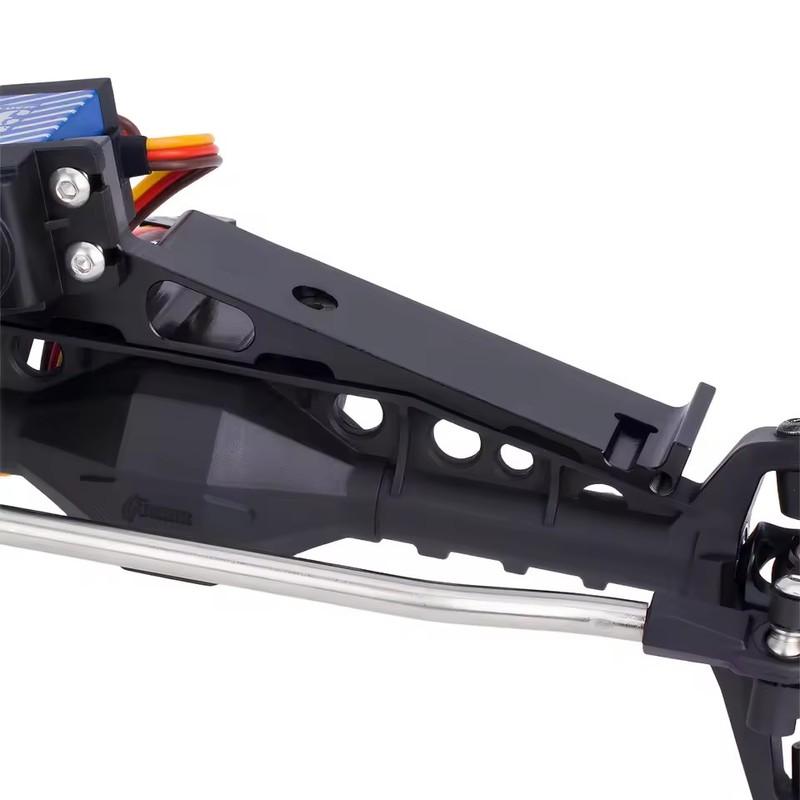 1/10 RC Crawler CNC Aluminum 3-in-1 Upgrade Kit for Axial Capra - Battery Servo Mount + Steering Linkage
