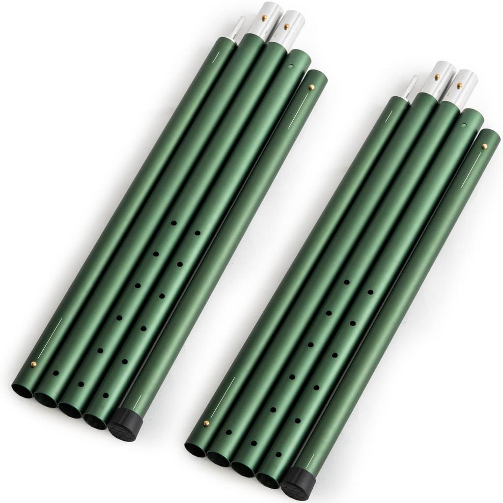 Tent Pole Set of 2 Extra Thick 32mm Aluminum Pole Telescopic 28 Levels Camping ENDLESS-BASE 125-280cm 75200034(89931)