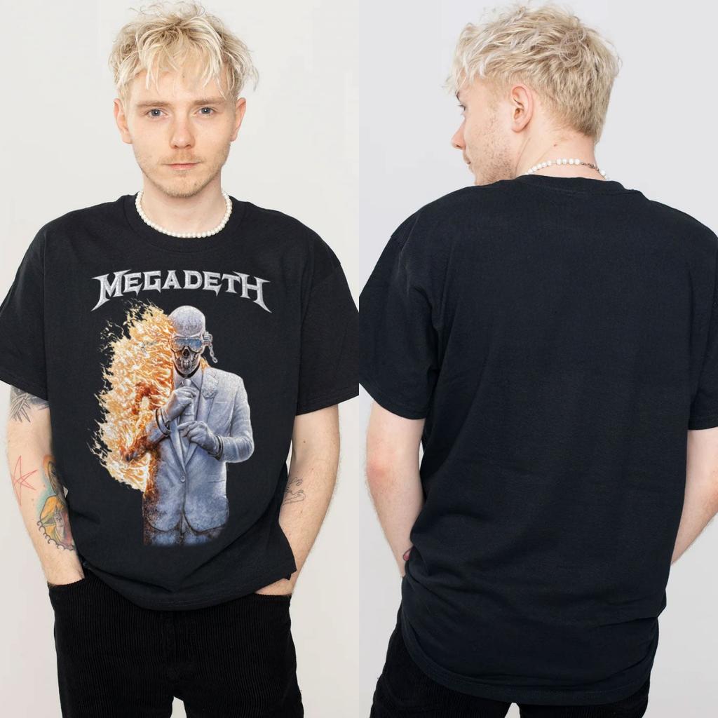 Youthanasia Tracklist Megadeth Band TShirt Cotton Graphic Tee Unisex Women Summer Streetwear