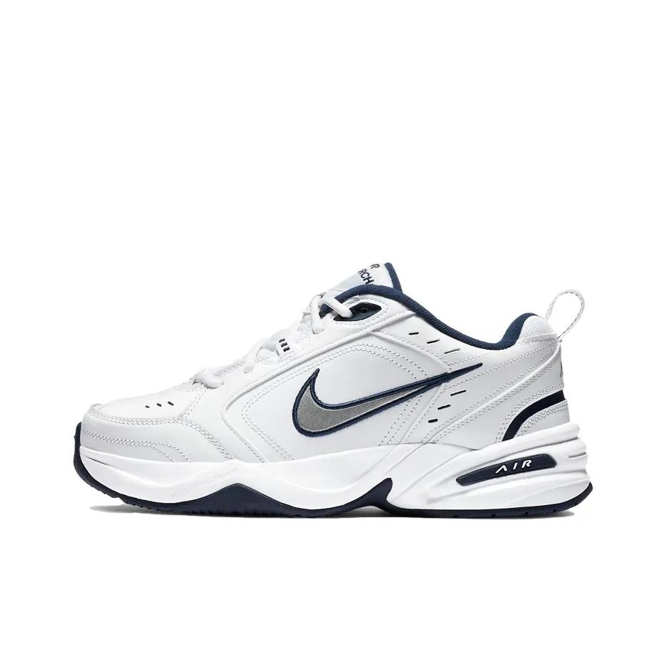 Nike Air Monarch 4 Abrasion Resistant Low top Chunky Sneakers Men's Blue White 415445-102(team437-)