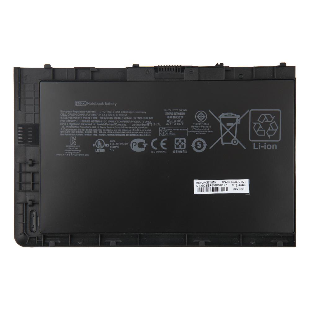 Сменный аккумулятор для HP EliteBook Folio 9480m 9470m BA06XL 687945-001 H4Q47AA BT04XL, аккумулятор 3400 мАч