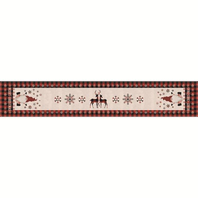 Рождественский стол флаг украшение дома снежный плед чайная скатерть новогоднее украшение стола аксессуары льняной стол флаг