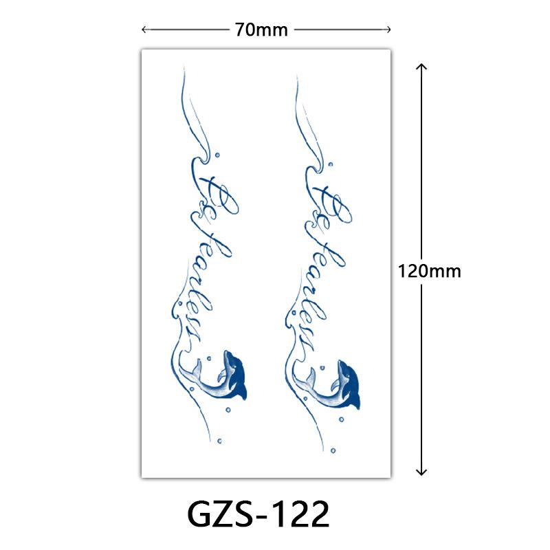 Травяная тату-наклейка, Тату-наклейка соком на тыльную сторону руки, Полуперманентная тату-наклейка, Водостойкая тату