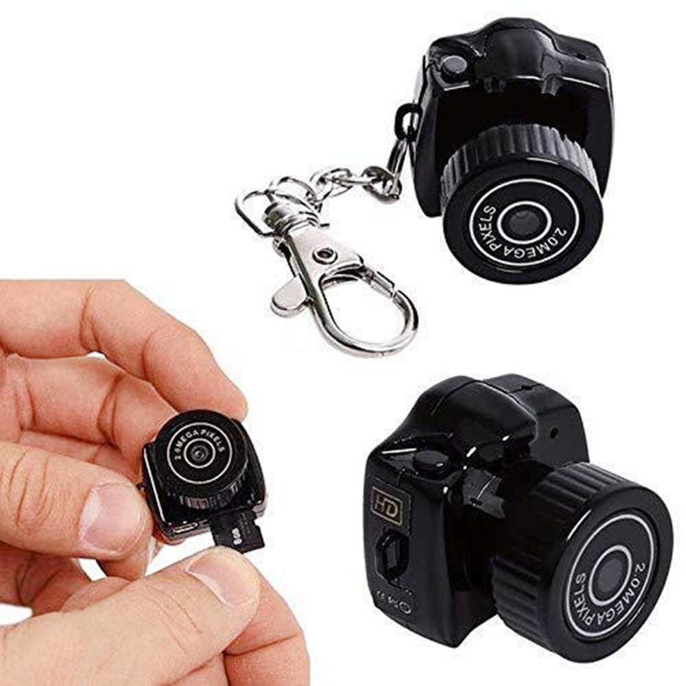 Y2000 Tiny Camera HD Video Audio Recorder Car Sport Micro Cam Webcam With Mic 20W Camcorder Small DV DVR Security Secret Nanny