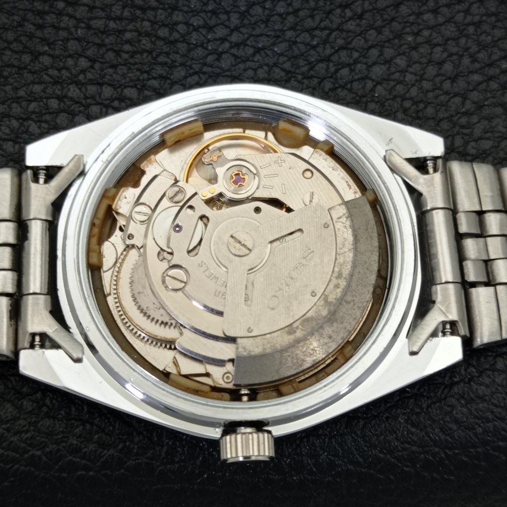 VINTAGE SEIKO 5 AUTOMATIC REFURBISHED JAPAN MENS BLUE COLOR DIAL WATCH A440637-9 Sk-a440637-1