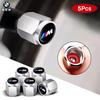 NAZF2 For BMW M X5 X6 X1 M2 M3 M5 M6 M4 F32 E90 F30 E53 E91 E60 5Pcs Aluminum Car Wheel Tire Valve Cap Dust Cover Car Keychain Keyring