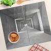 Kuchenne Wielofunkcyjne Ozdobne Deski Szkło Hartowane Beton 2X30X52 Cm