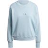 Casual Crew Neck Long Sleeve Pullover Sweatshirt Women Sweatshirt Blue IY6852