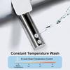 Toilet Seat Auto Lid Opening with Heated Seat Warm Air Dryer Soft Close Toilet Seats Self Cleaning Nozzle Elongated Toilet Lid