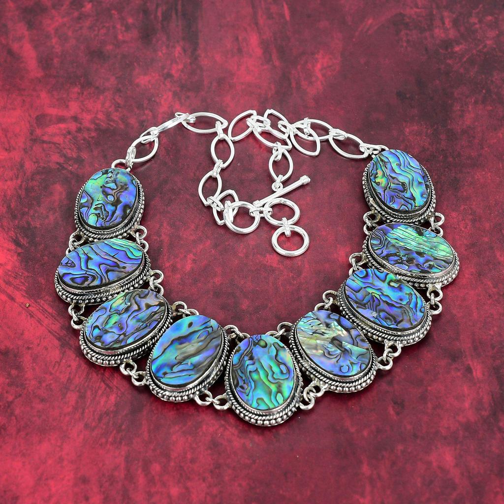 Ожерелье из ракушки ушка, ювелирные изделия из стерлингового серебра 925 пробы, регулируемая цепочка из драгоценных камней ручной работы, ювелирные изделия, свадебный подарок