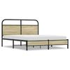 Bed Frame without Mattress 160 x 200 cm Sonoma Oak Wood Based Material
