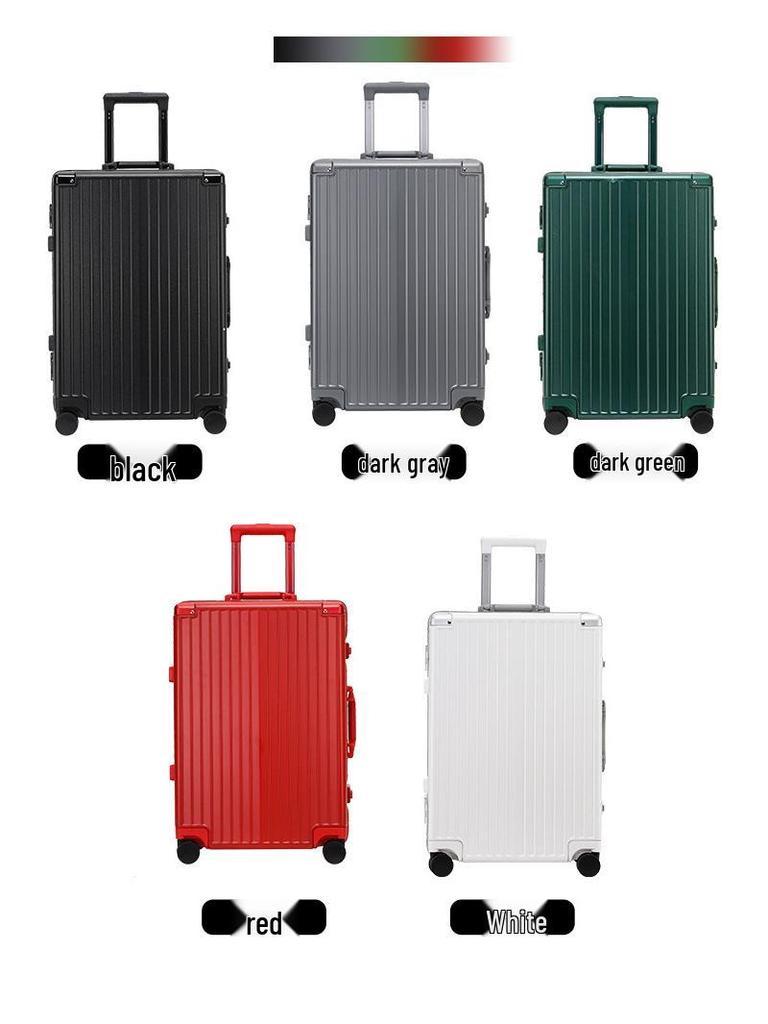 Yulu Xing Trendy 20-Inch Girl's Trolley Case with Universal Wheels & 24-Inch Combo Lock