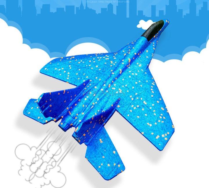 Foam Airplane Hand Throwing Children'S Toy Fighter Ejection Flight Glider Outdoor Fall Resistant