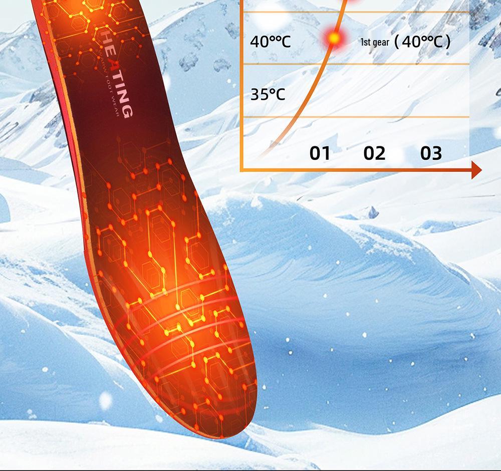 Умные унисекс греющие стельки с управлением через приложение и USB-зарядкой