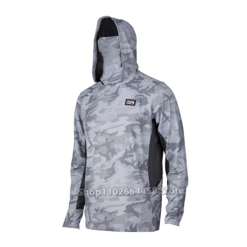 Quick-Dry Fishing Shirt With UPF 50 Sun Protection Dust-Resistant Face Cover Lightweight Breathable Men Women