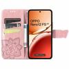 Flip case for Oppo Reno 12FS / 12F, Butterfly, rose gold