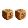 Bold And Funny Work Dice Wooden Office Stress Relief Dice Six Savage Sayings Cheeky Desk Accessory Gag Gifts for Coworkers