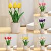 Искусственные цветы Декор для вечеринки Пластиковые Тюльпан в горшке