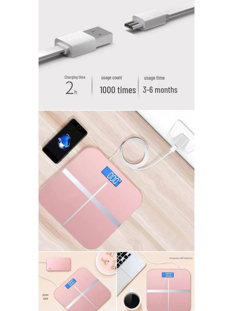 Умные цифровые весы с зарядкой через USB – точные и удобные для отслеживания веса