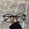 Анти-синий свет и анти-излучение плоские линзы для мужчин с большим лицом и оправой для похудения прозрачная оправа известные в Интернете простые очки для женщин
