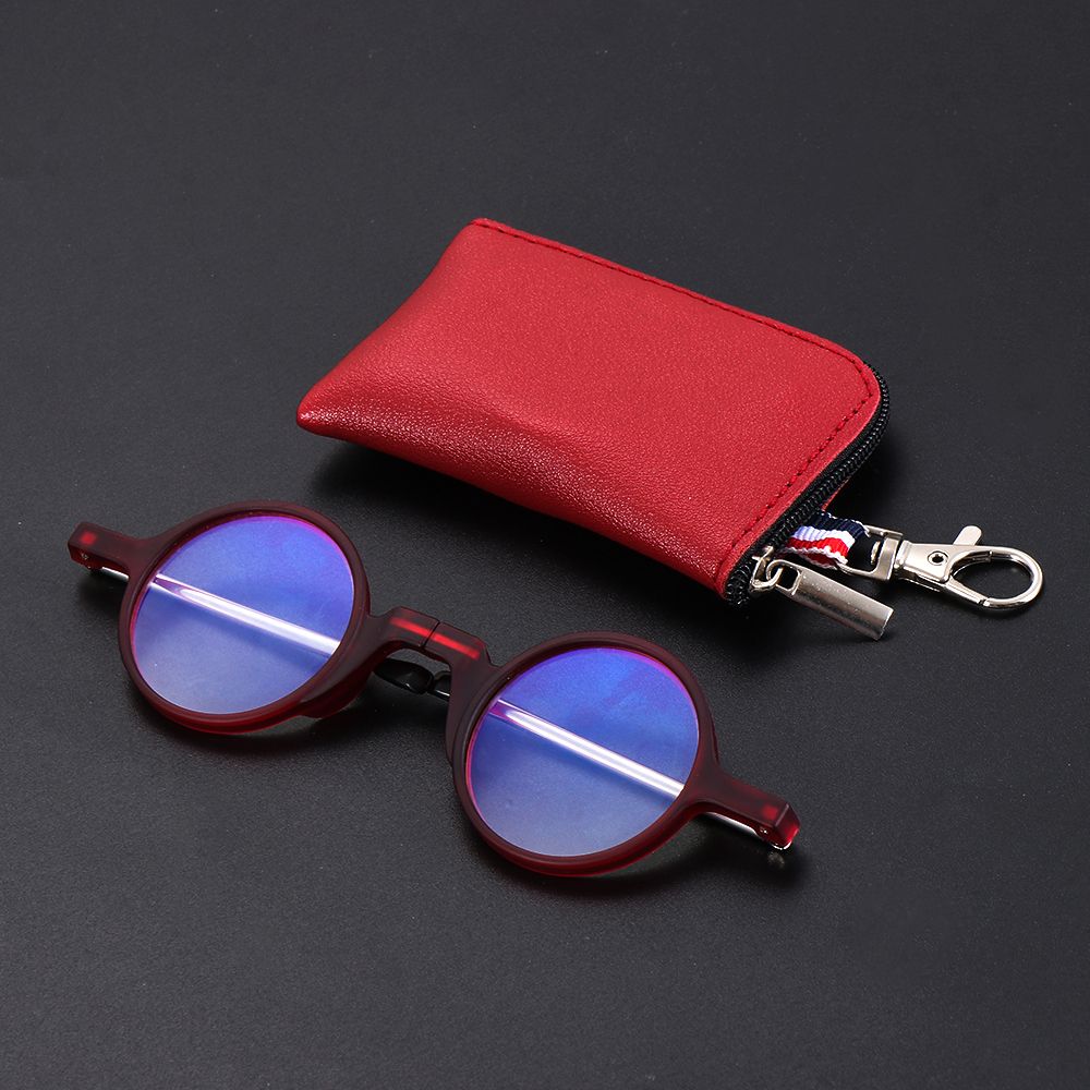 Carry Folding for Women & Men with Keychain Case Mini Reading Glasses Presbyopia Eyeglasses Readers
