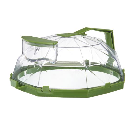 Food Cover with Water Steamer Integrated Handle Splatter Guard Plate Covers Kitchen Gadgets Accessories