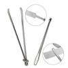 Drawstring Threader Set Flexible/Flat Drawstring Threader Stainless Steel Sewing Loop Turner Hook Tweezers Cord Locks
