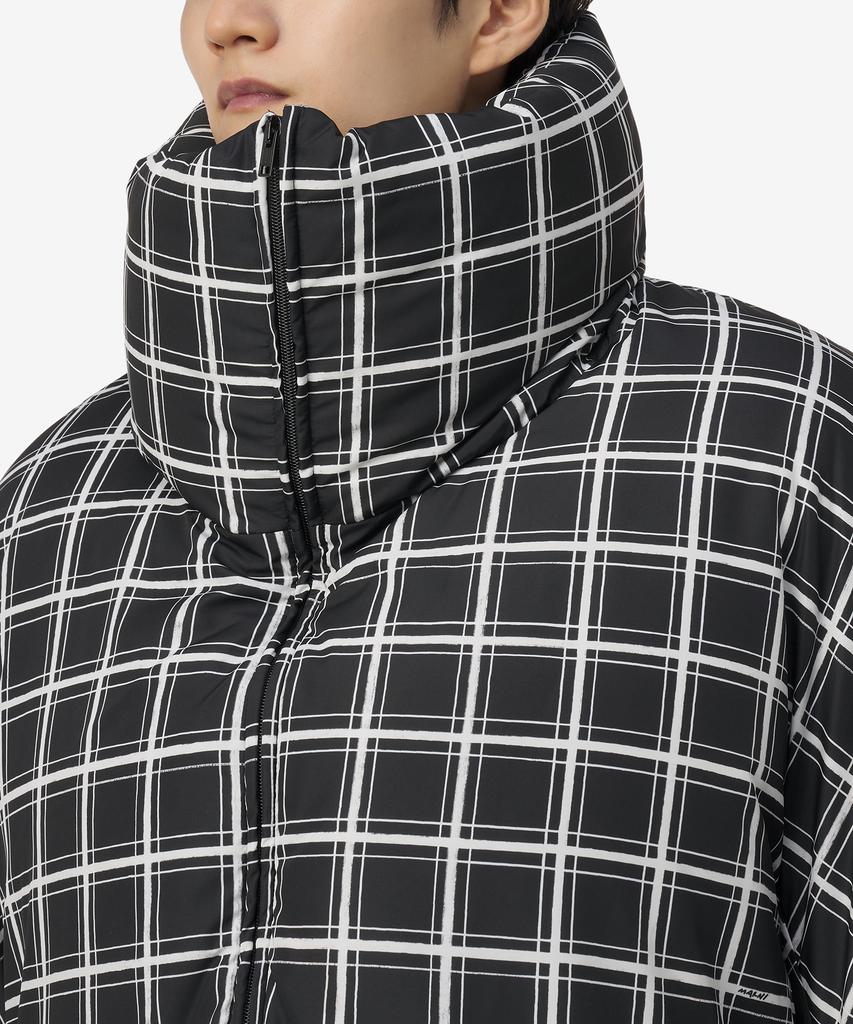 Marni Oversized Check Down Jacket - Black / Pimu0030Y0Utn909Bcn99