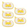 5pcs Baby Bath Brush Soft Sponge Cartoon Pattern Multipurpose Kids Bath Cotton Brush for Babies
